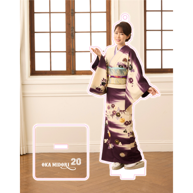 丘みどり 2026年カレンダー アクリルキーホルダーセット 丘みどり2026アクリルスタンドキーホルダーB(着物) – 丘みどり